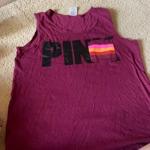 Pink muscle tank